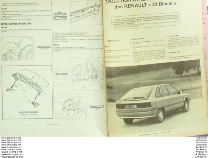 Revue Technique Automobile Renault Clio & 21 Peugeot 106 Citroën ZX  #534