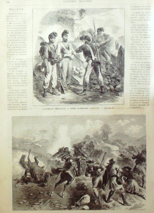 L'Univers illustré 1869 # 776 Limoges (87) Egypte Sihout Giseh Caire Espagne Catalans