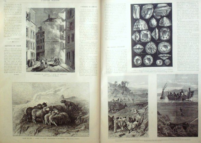 L'Univers illustré 1869 # 776 Limoges (87) Egypte Sihout Giseh Caire Espagne Catalans