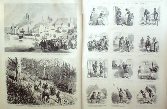 L'Univers illustré 1869 # 777 Usa Nebraskas Monténégro Stanjevich Cattaro Egypte Louqsor  Wattwiller