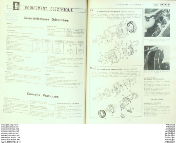 Revue Technique Automobile Peugeot J9 Alfa Roméo Citroën H Estafette  #420