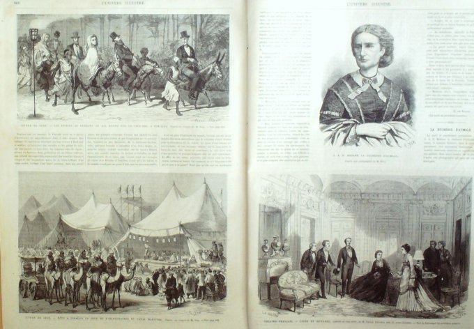 L'Univers illustré 1869 # 779 Suisse Mont-Cenis Malbrough Egypte IsmaIla Suez    - Copie