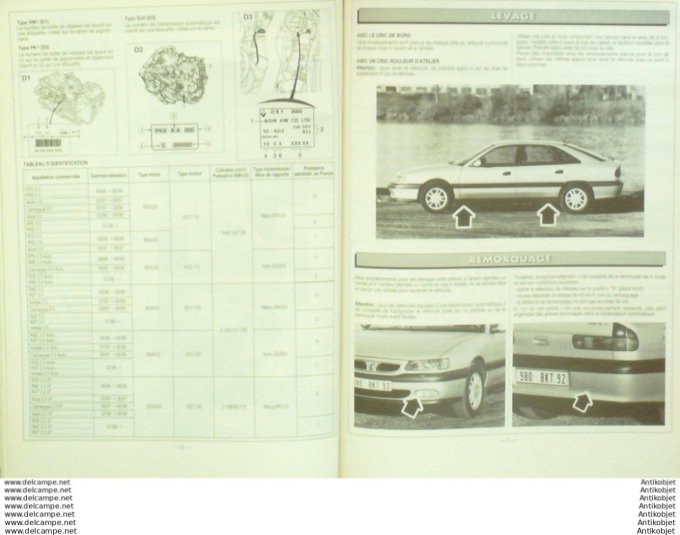 Revue Technique Automobile Renault Safrane 1997 Renault 19 D 1994/1996  #617