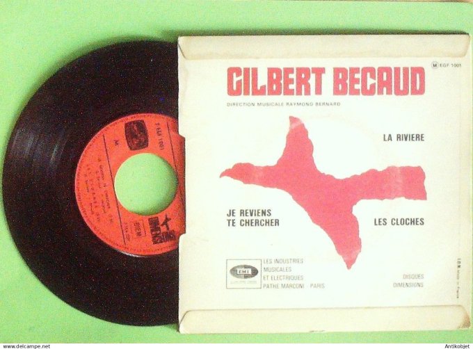 Bécaud Gilbert 45T EP Je reviens te chercher 1968