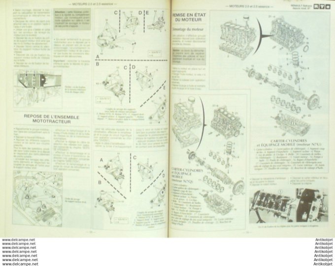 Revue Technique Automobile Renault Safrane 1997 Renault 19 D 1994/1996  #617