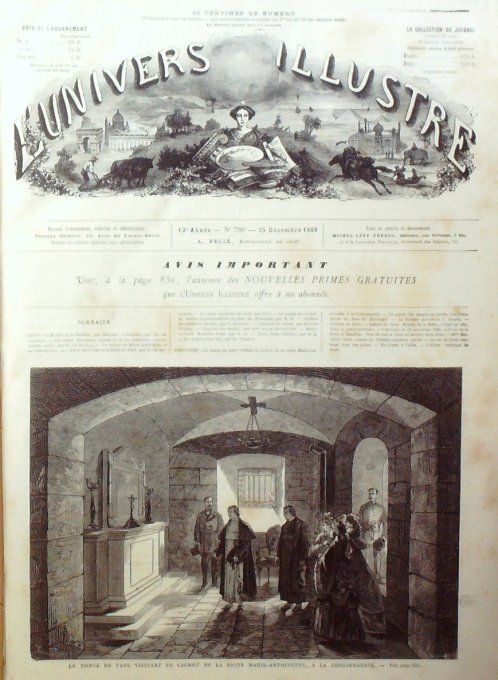 L'Univers illustré 1869 # 780 Siam Roi Rama V Allemagne Dresde Egypte Suez Isthme 