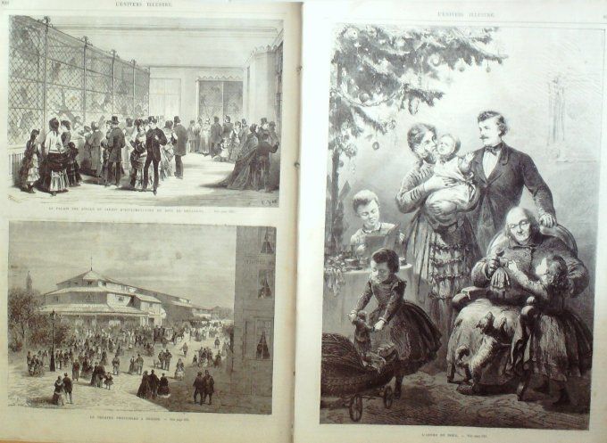 L'Univers illustré 1869 # 780 Siam Roi Rama V Allemagne Dresde Egypte Suez Isthme 