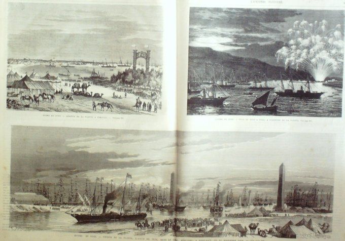 L'Univers illustré 1869 # 780 Siam Roi Rama V Allemagne Dresde Egypte Suez Isthme 