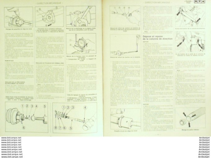 Revue Technique Automobile Ford Granada diesel Renault 20 & 30  #444