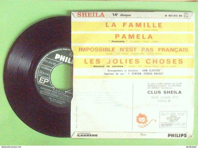 Sheila 45T EP La famille 1967