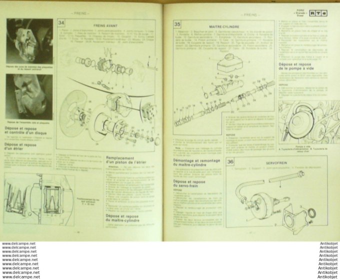 Revue Technique Automobile Ford Granada diesel Renault 20 & 30  #444