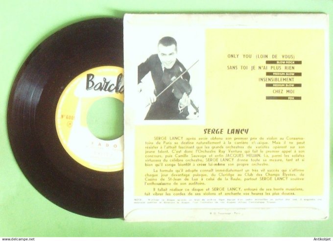 Lancy Serge 45T EP Only you 1957