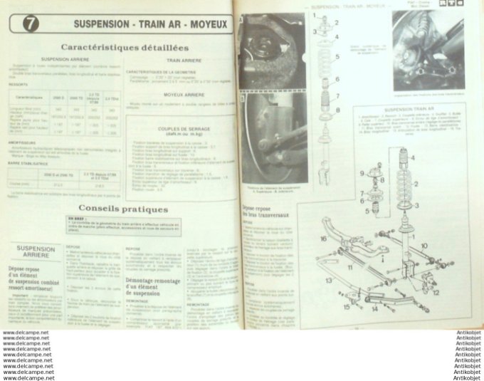 R.T Automobile Fiat Croma Renault trafic 1983/1992 Nissan Primera   # 538