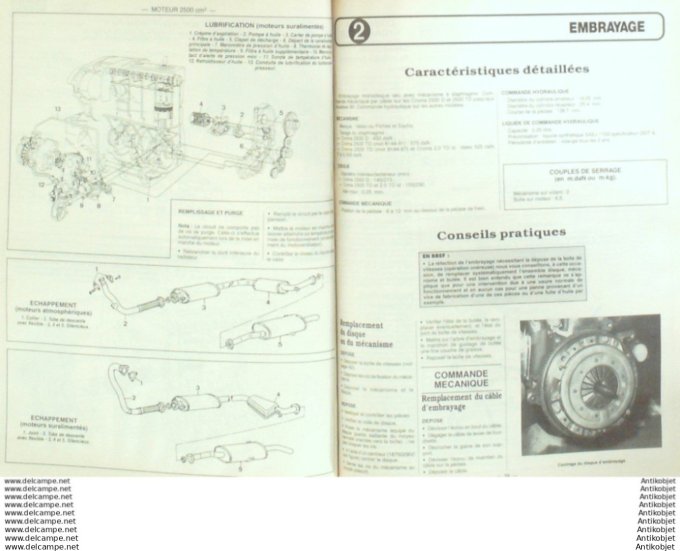 Revue Technique Automobile Fiat Croma Renault trafic 1983/1992 Nissan Primera  #538