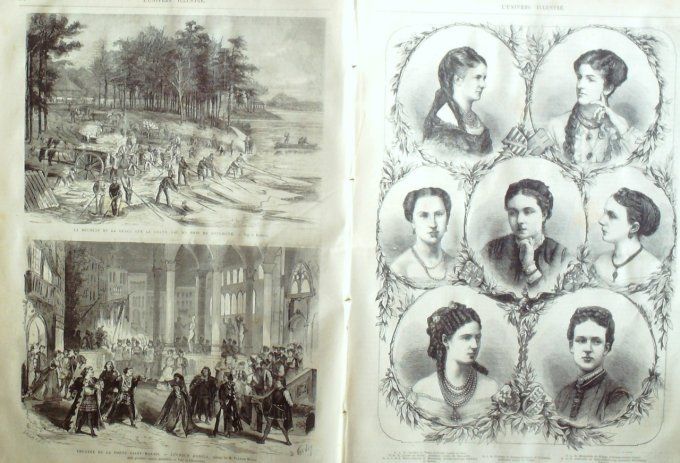 L'Univers illustré 1870 # 787 Dalmatie Dravali Boulogne Grace récolte Princesses d'Europe