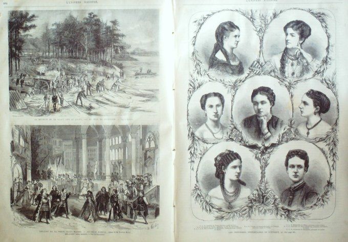 L'Univers illustré 1870 # 787 Dalmatie Dravali Boulogne Grace récolte Princesses d'Europe