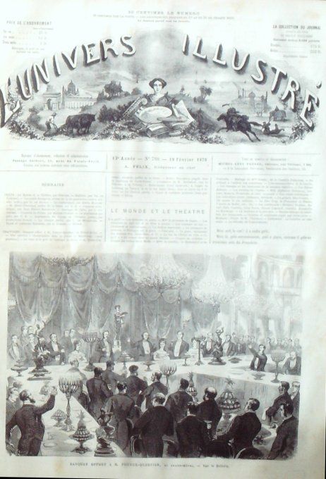 L'Univers illustré 1870 # 788 Montrouge (92) Cuba fort Santiago Tunisie types & costumes 