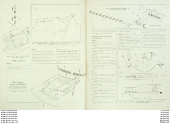 Revue Technique Automobile Renault Fuego Gts 1647 Volkswagen Golf Jetta  #412