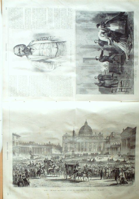 L'Univers illustré 1870 # 790 Rome place St-Pierre Angleterre Windsor Hertzen