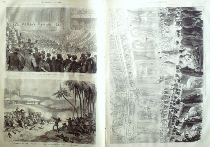 L'Univers illustré 1870 # 792 Damlatie Cattaro Rome Concile Cuba Las Tunas Java types costumes 