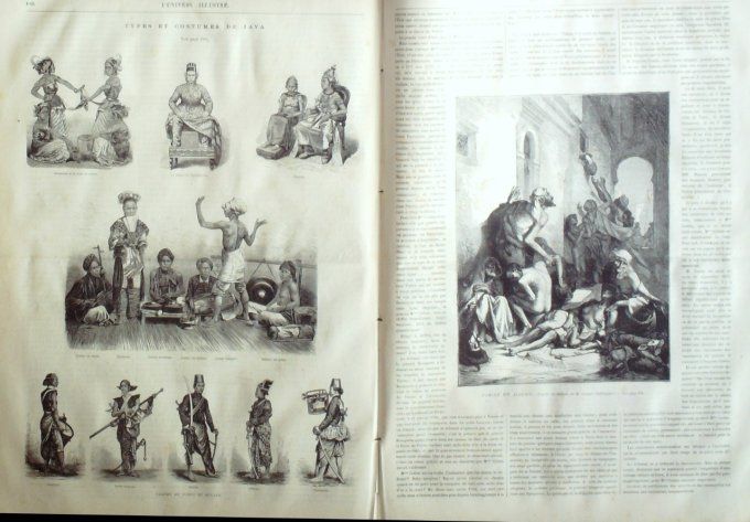 L'Univers illustré 1870 # 792 Damlatie Cattaro Rome Concile Cuba Las Tunas Java types costumes 