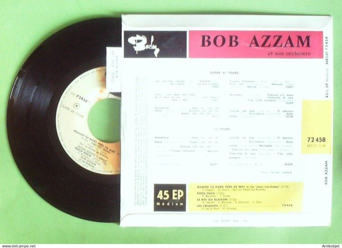 Aimez-vous Brahms Film 45T EP Bob Azzam (languette) 1961