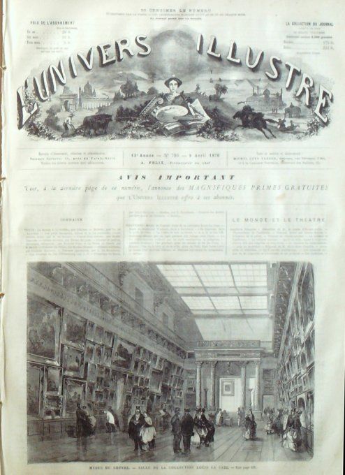 L'Univers illustré 1870 # 795 Egypte île Shadwan Grèce Athènes Pirée Menton (06)