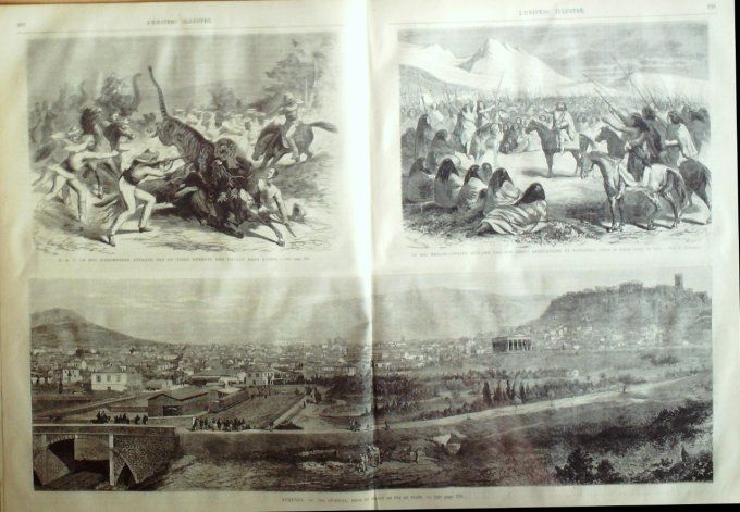 L'Univers illustré 1870 # 795 Egypte île Shadwan Grèce Athènes Pirée Menton (06)