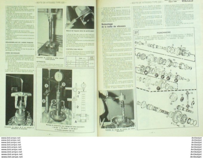 Revue Technique Automobile Volkswagen Golf & Jetta Peugeot 505  #447