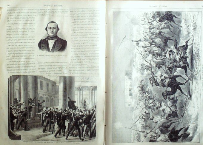 L'Univers illustré 1870 # 796 Le Creusot (71) Suisse Grisons Egypte Fantasia Manufacture de Tabacs