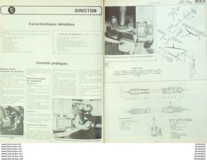 Revue Technique Automobile Seat Ibiza Ronda Malaga Citroën CX 20/22 1984  #473