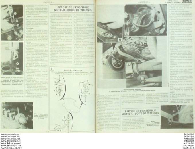 Revue Technique Automobile Seat Ibiza Ronda Malaga Citroën CX 20/22 1984  #473