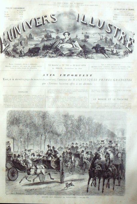 L'Univers illustré 1870 # 798 Paraguay Assomption Rome la Marmorata Grande-Jatte (92)  