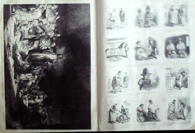 L'Univers illustré 1870 # 799 Siam Bangkok temple Rome Grèce Marathon Rembrandt 