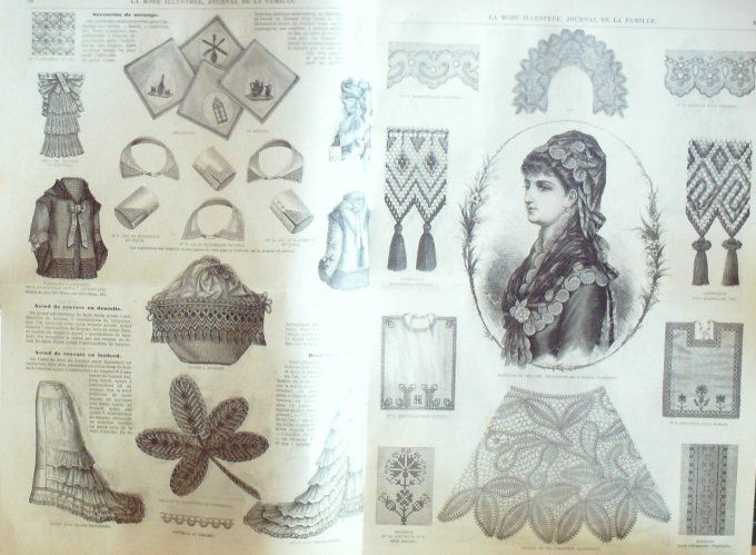 Journal Mode illustrée 1879 #  7 Robes fillettes