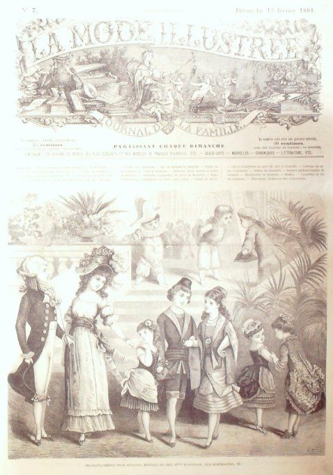 Journal Mode illustrée 1881 #  7 Travestissements enfants