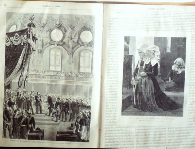 L'Univers illustré 1870 # 802 St-Denis (93) Autriche Vienne Allemagne Wiesbaden Chili cultures 