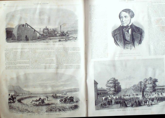 L'Univers illustré 1870 # 802 St-Denis (93) Autriche Vienne Allemagne Wiesbaden Chili cultures 