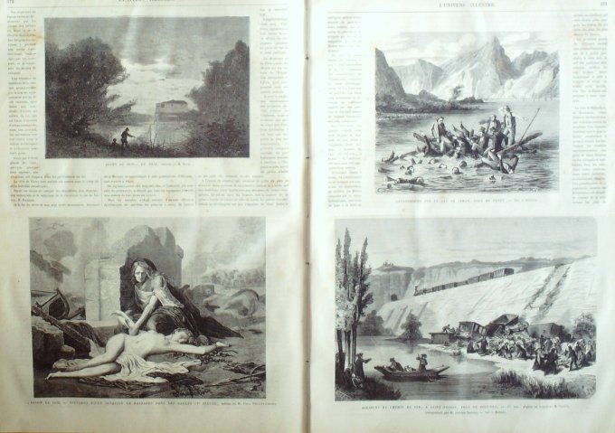 L'Univers illustré 1870 # 804 Gibraltar Poitiers (86) St-Benoît Suisse Vevey Jaman St-Germain (78)