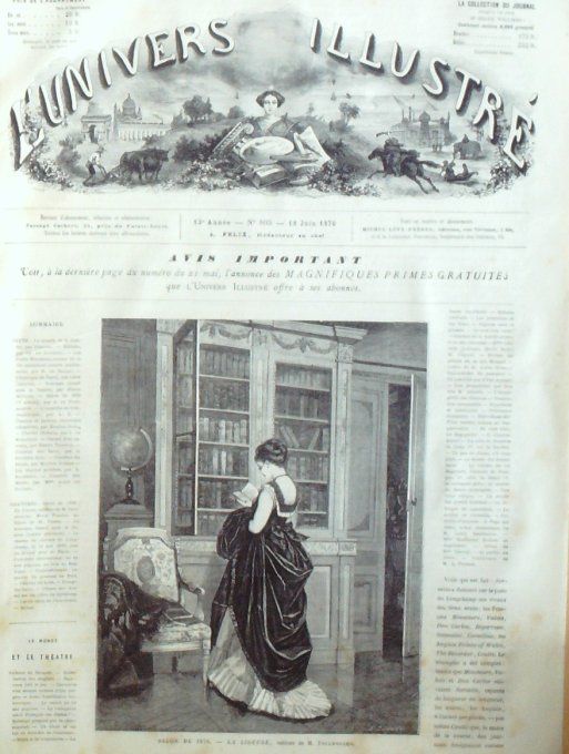 L'Univers illustré 1870 # 805 Pierrefonds (60)Constantinople Péra Longchamps (92) Norvège Spitzberg 