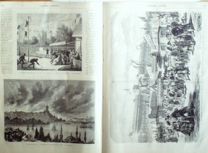 L'Univers illustré 1870 # 805 Pierrefonds (60)Constantinople Péra Longchamps (92) Norvège Spitzberg 