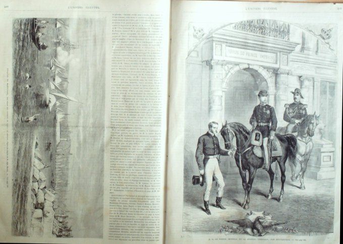 L'Univers illustré 1870 # 806 Grèce Athènes Etretat (76) Marseille (13) Prince Impérial