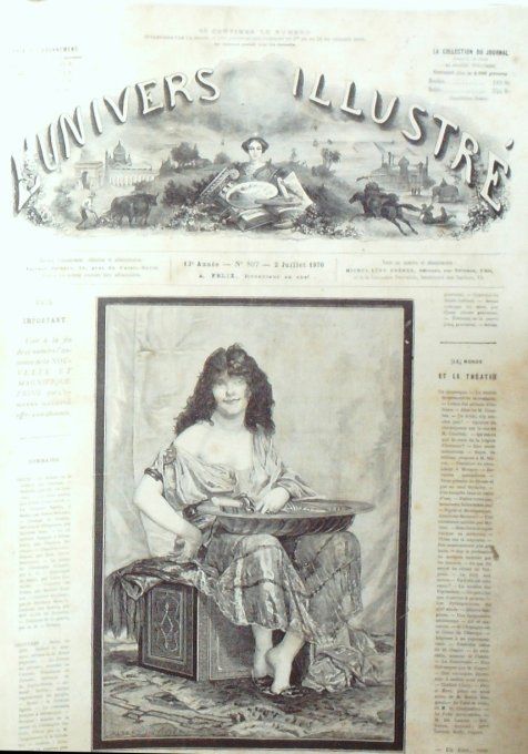 L'Univers illustré 1870 # 807 Russie Sébastopol Rome égérie Panama Suisse St-Gothard Vichy (01)  