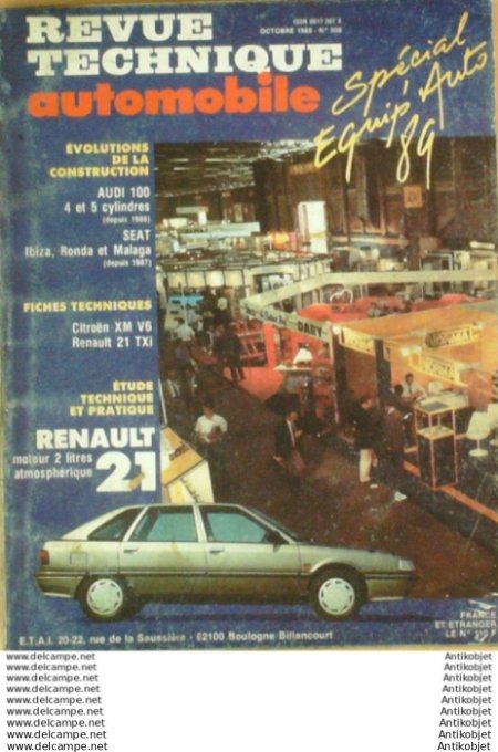 Revue Technique Automobile Audi 100 Seat Ibiza Ronda Citroën XM  #508