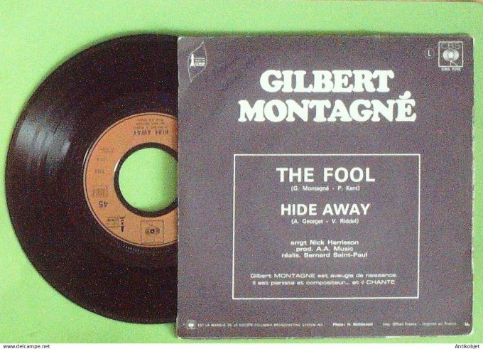 Montagné Gilbert 45T SP The fool 1971