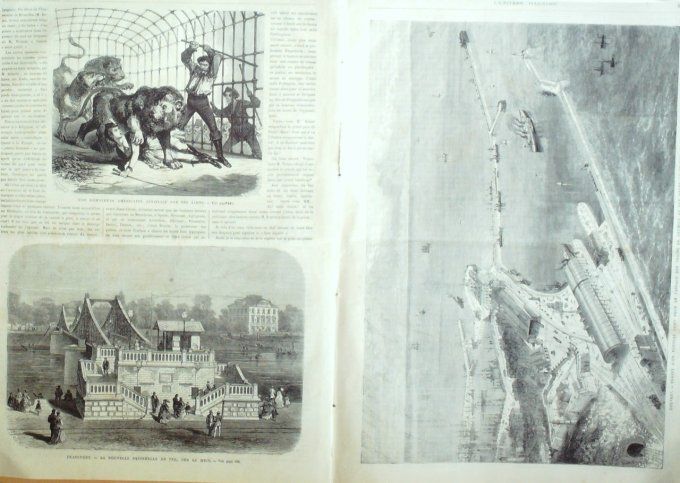 L'Univers illustré 1870 # 808 Italie Rome Allemagne Francfort Angleterre Douvres 