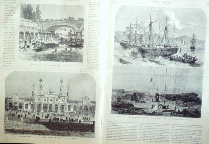 L'Univers illustré 1870 # 809 Australie Sidney Espagne Vigo Blois (41) Allemagne Bade  