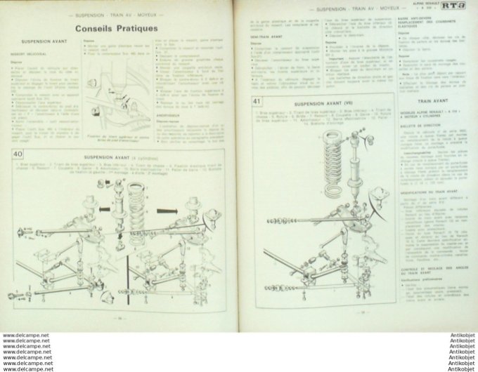 Revue Technique Automobile Renault Alpine A310 Ford Fiesta 900/1100/1300  #393