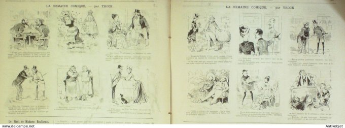 La Caricature 1885 n°285 GP Job Figuier par Luque Henriot Trock