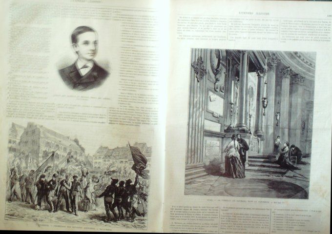 L'Univers illustré 1870 # 810 Malte Mulhouse (68) Allemagne Ems Inde cavaliers indigènes